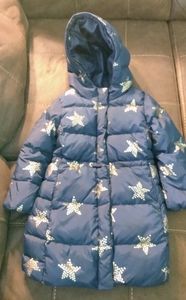 *SOLD* EUC..Girls' Baby GAP Navy Blue & Stars Winter Coat Size: 5